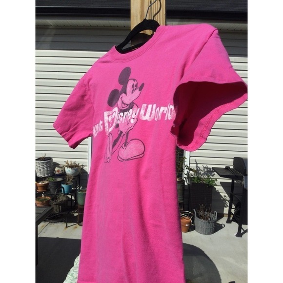 Disney world size small pink t-shirt tshirt Mickey Mouse Disneyland s - Picture 2 of 10